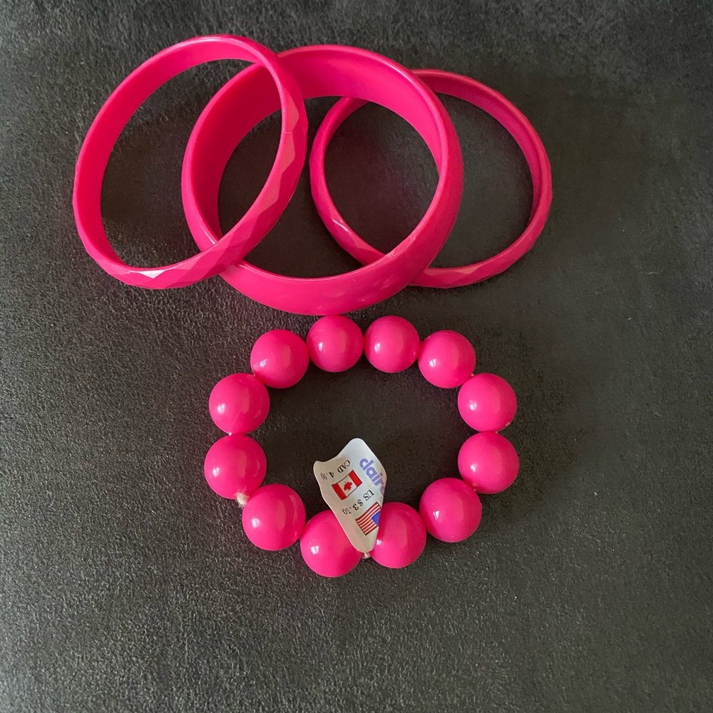 Pink bangles